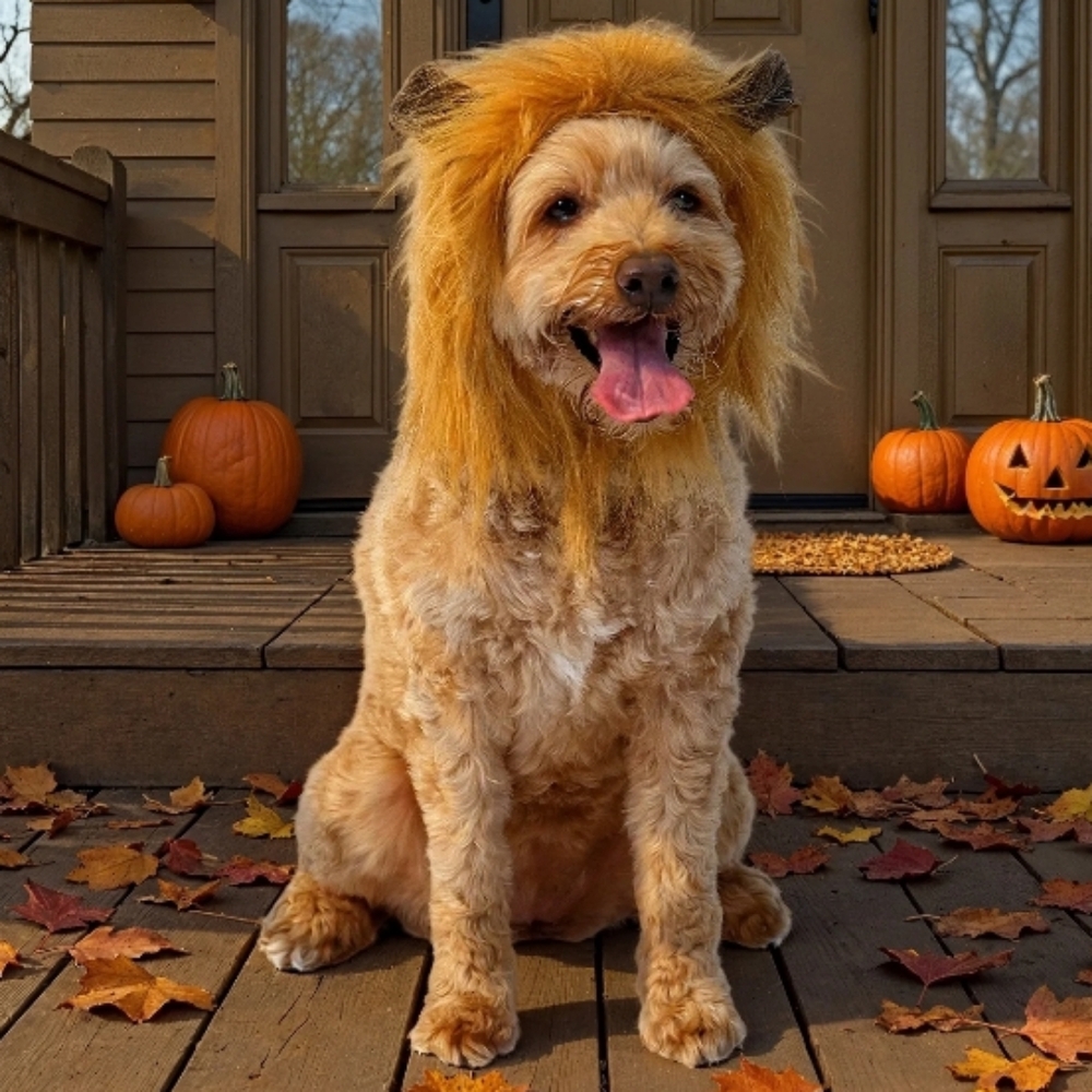 Vibrant Life Lion Mane Dog Costume Sz XS/S
